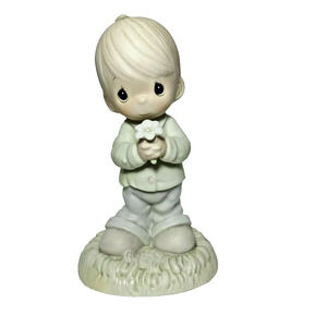 Precious Moments Mommy I Love You 109975 Porcelain Boy 1987 Enesco Sam Butcher